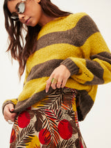 Mustard Thick Stripe Sweater