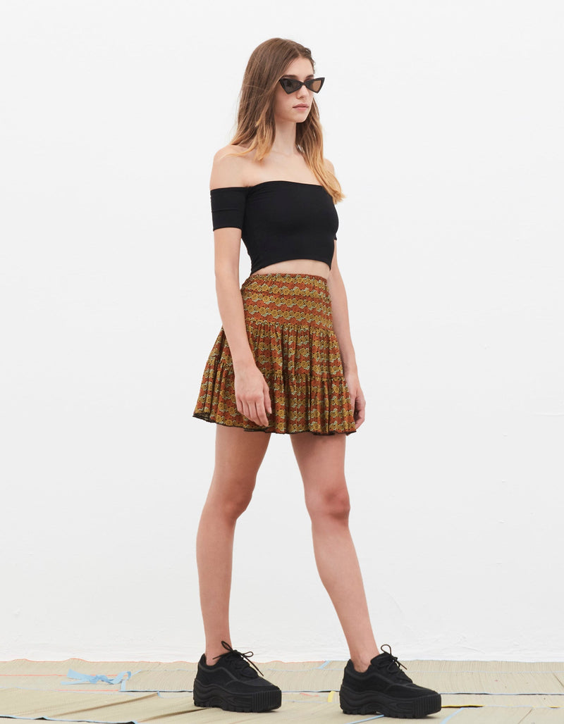 Mini curtain skirt