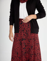 Buttoned Long Skirt