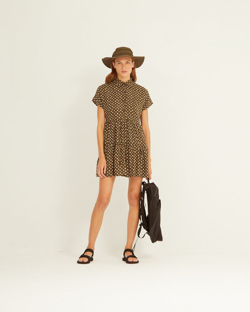 Printed Shirt Dress