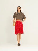 Long Buttoned Skirt