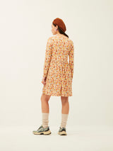 Off White Owl Short Sleeve Dress