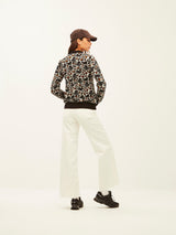 White Leopard Zip Jacket