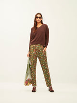 Green Flower Garden 2 Pocket Pants