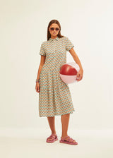 Shirt Dress with M/C Buttons